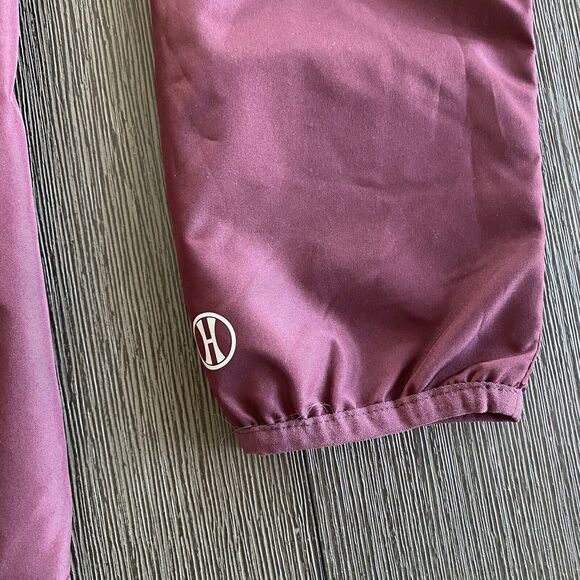Mens Holloway Burgundy Windbreaker  1/4 Zip Pull‎ Over Jacket Size XS - Picture 10 of 11
